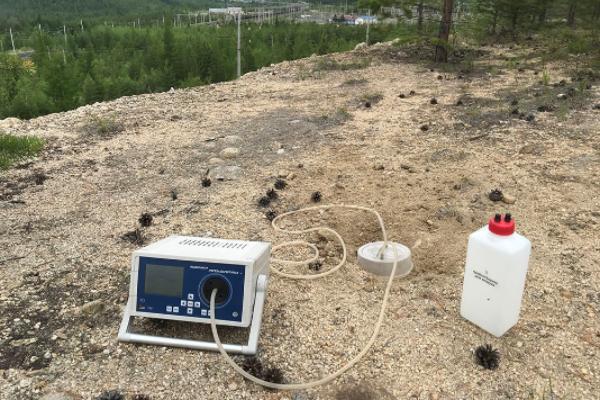 Измерение плотности потока радона